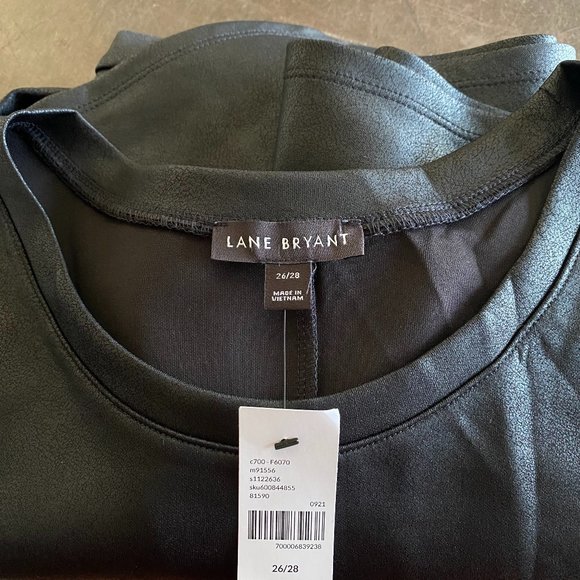 Lane Bryant Asymmetrical Peplum Top Women's size 26-28 NWT - Picture 6 of 11